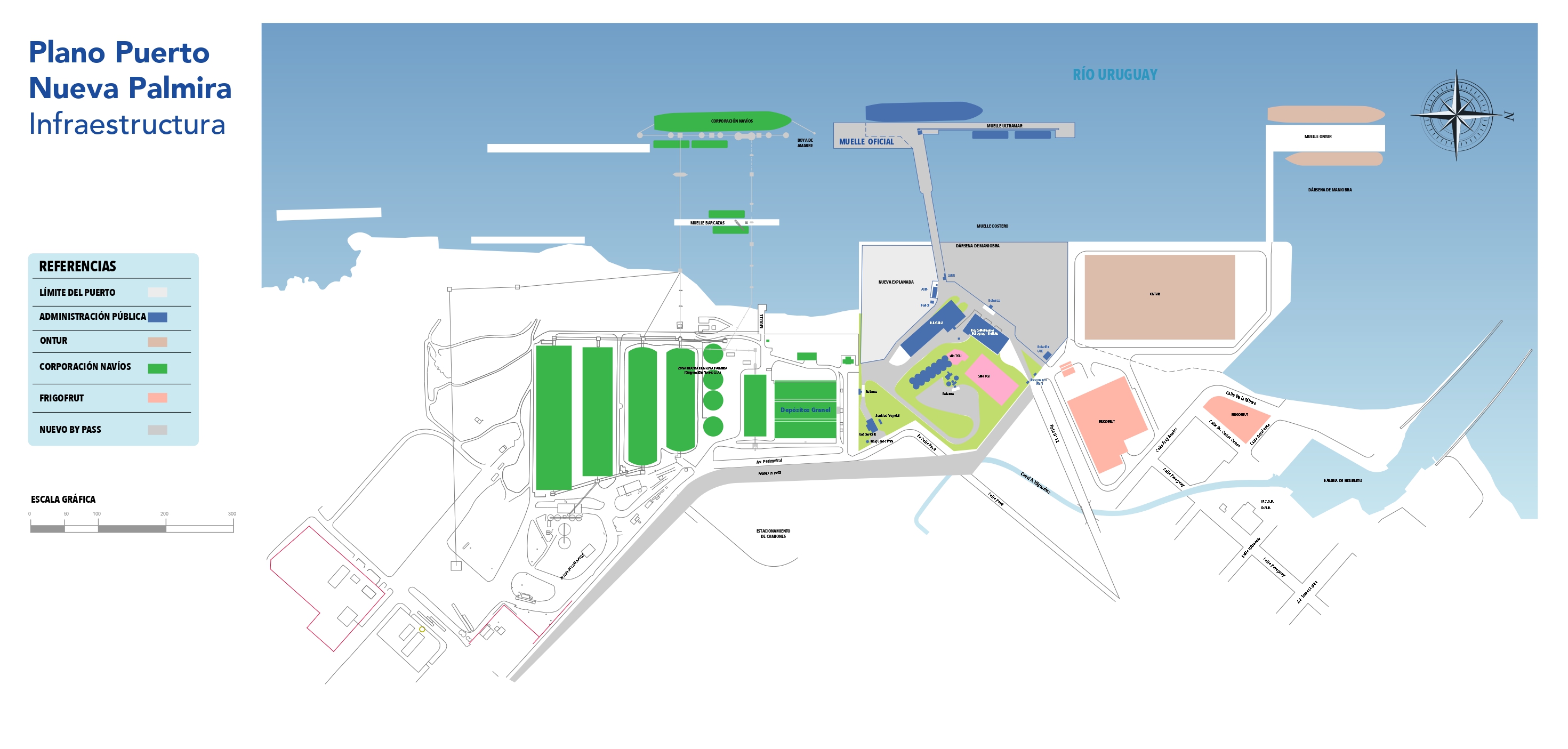 Plano del Puerto de Nueva Palmira
