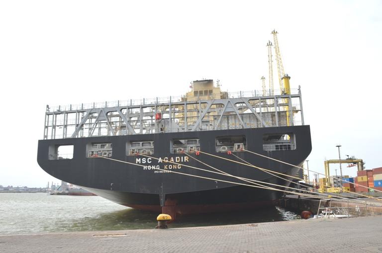 Desde el muelle: MSC AGADIR