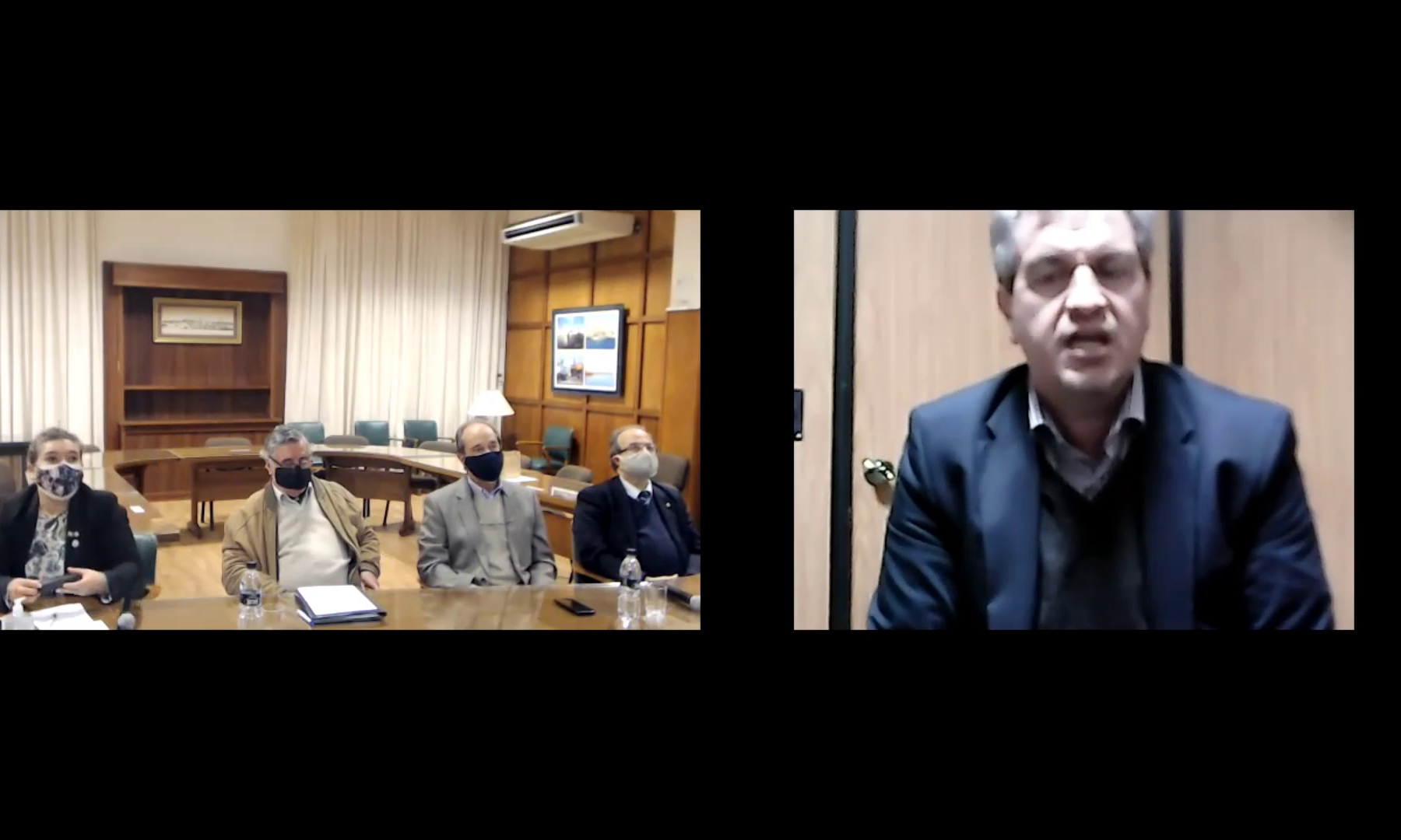 Reunión virtual de Juan Curbelo con la Liga Marítima