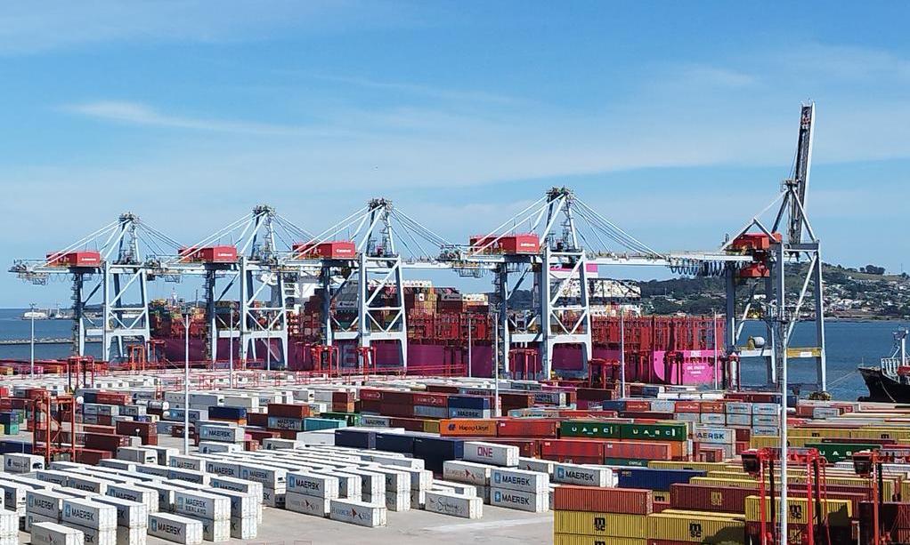 Buque de la naviera one en la TCP