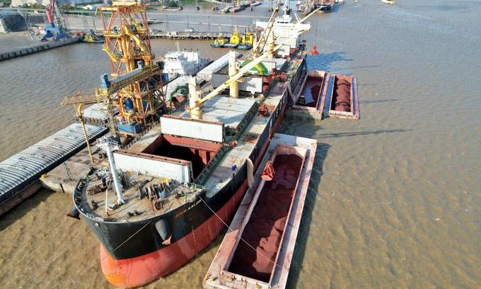 Operativa histórica en el puerto de Nueva Palmira