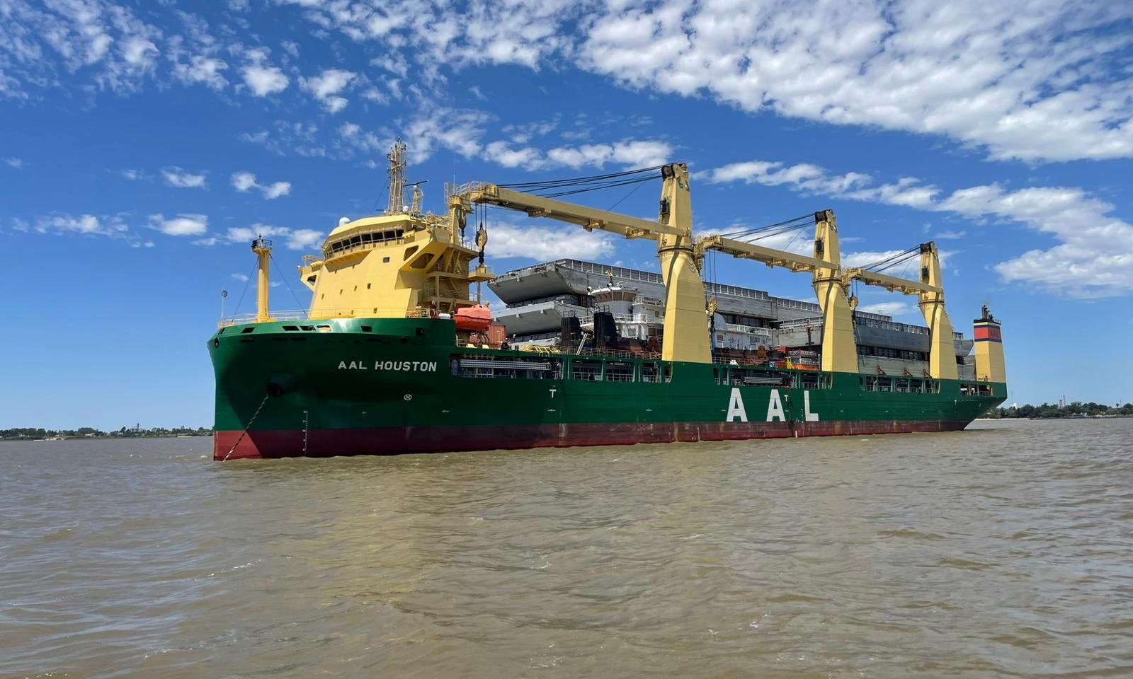 descarga de barcazas