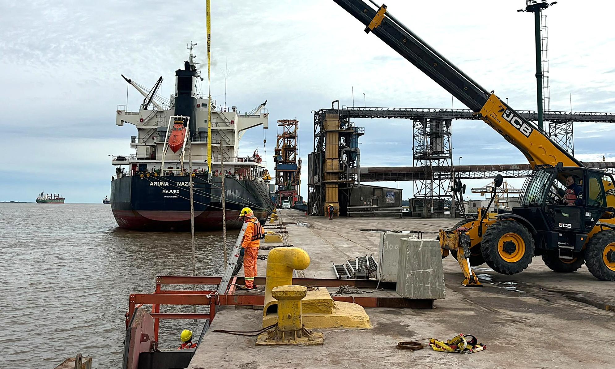 muelle en obras
